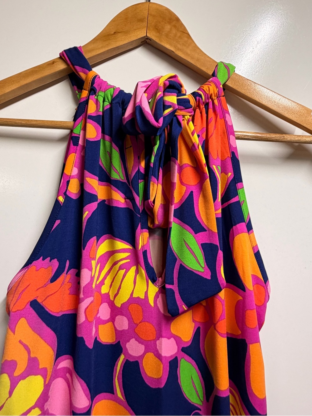 Trina Turk Juju Garden Halter Dress Size small Multicolor Floral - Picture 6 of 8